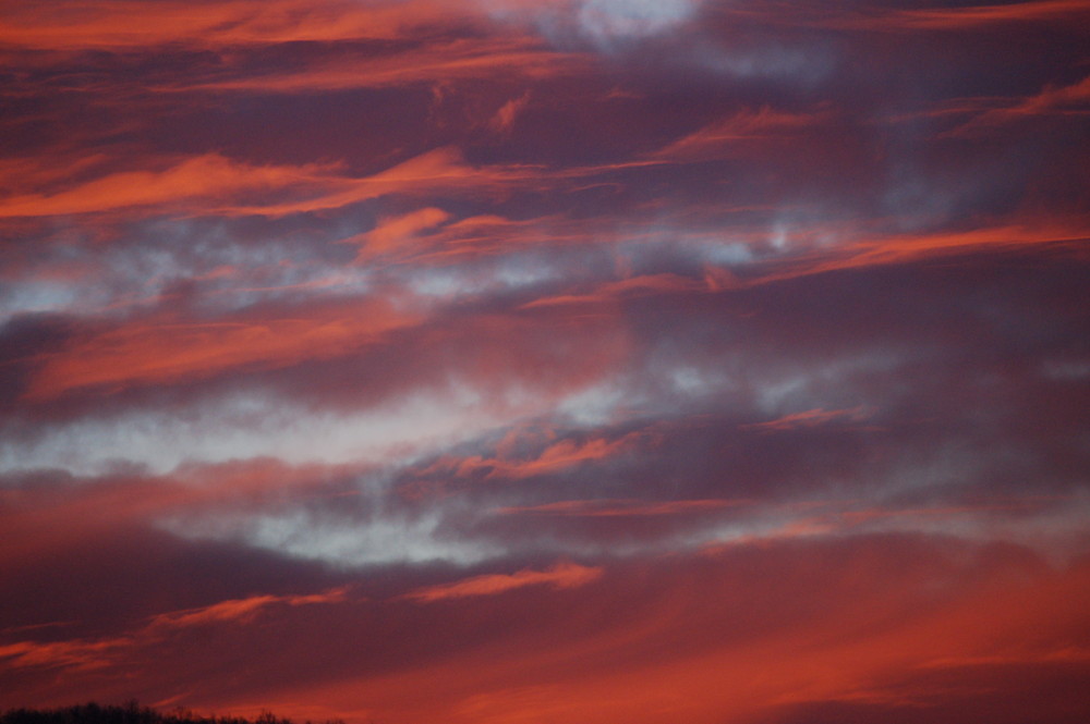 Rot, Rot, so scheint der Himmel