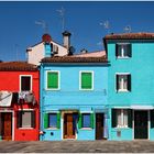 Rot und Blau in Burano