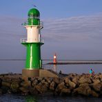 Rot und Grün in Warnemünde