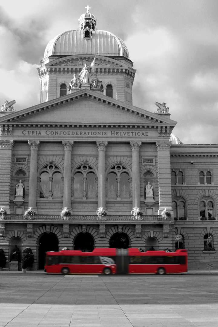 Rot vor Bundeshaus