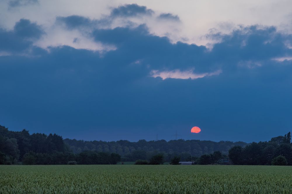 Rot war der Sonnenball