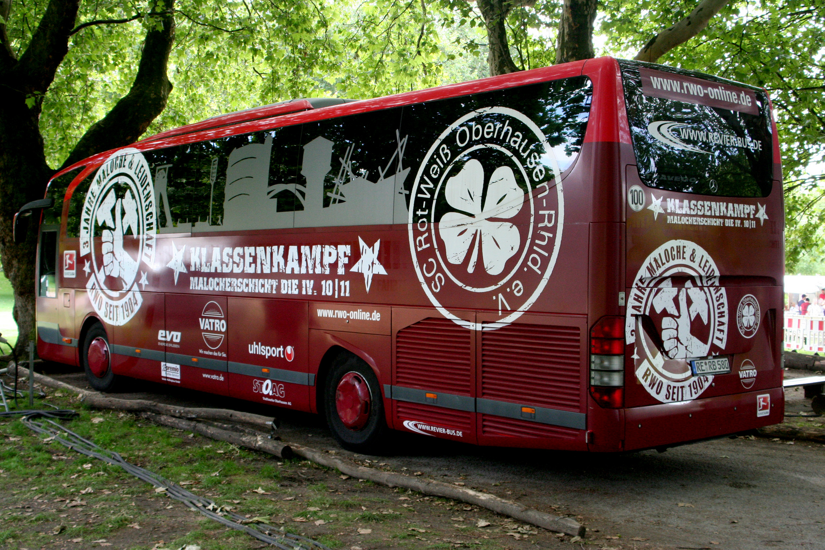 Rot Weiß Oberhausen Der Vereinsbus