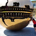 Rotating Globe in Museum gardens