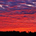 rote Abendwolken