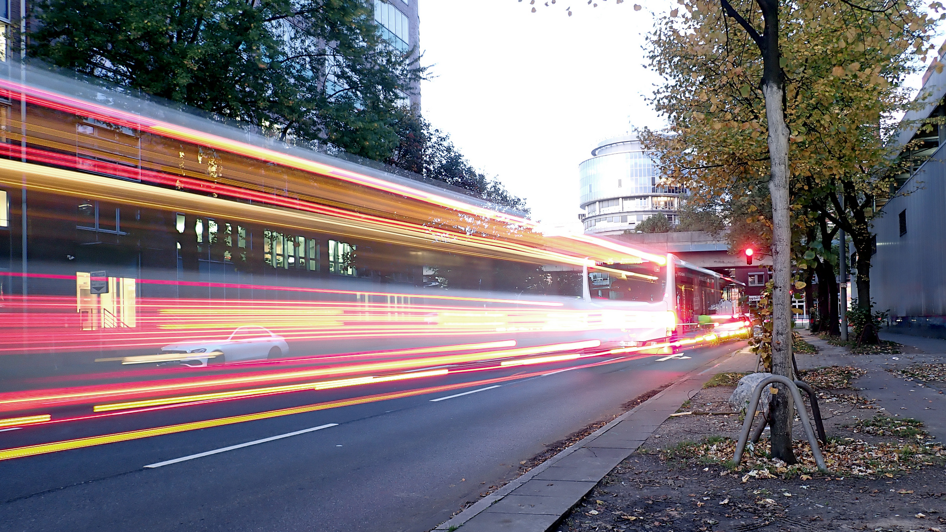 Rote Ampel in Hammerbrook