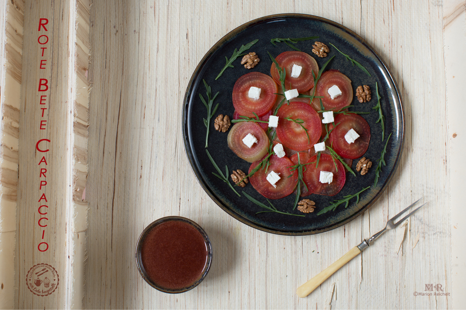 Rote Bete Carpaccio (Tonda di Chioggia)