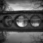 Rote Brücke im Schönbusch