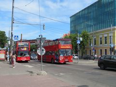 Rote Busse in Tallin