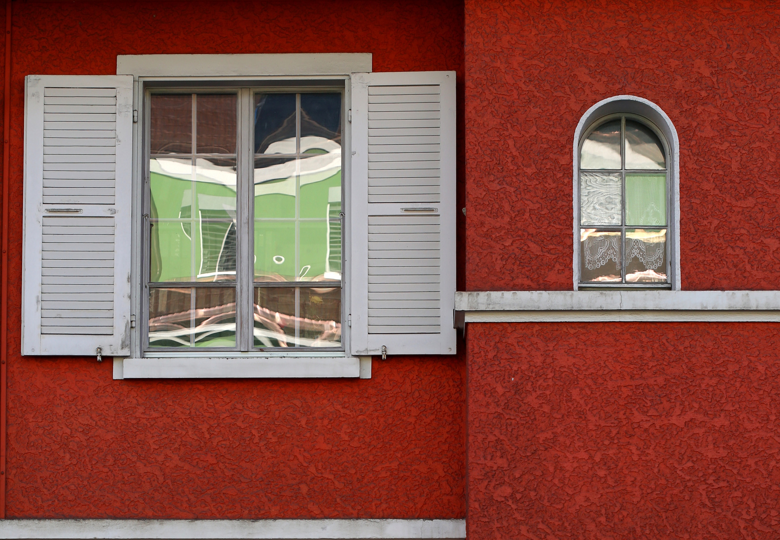 Rote Fassade