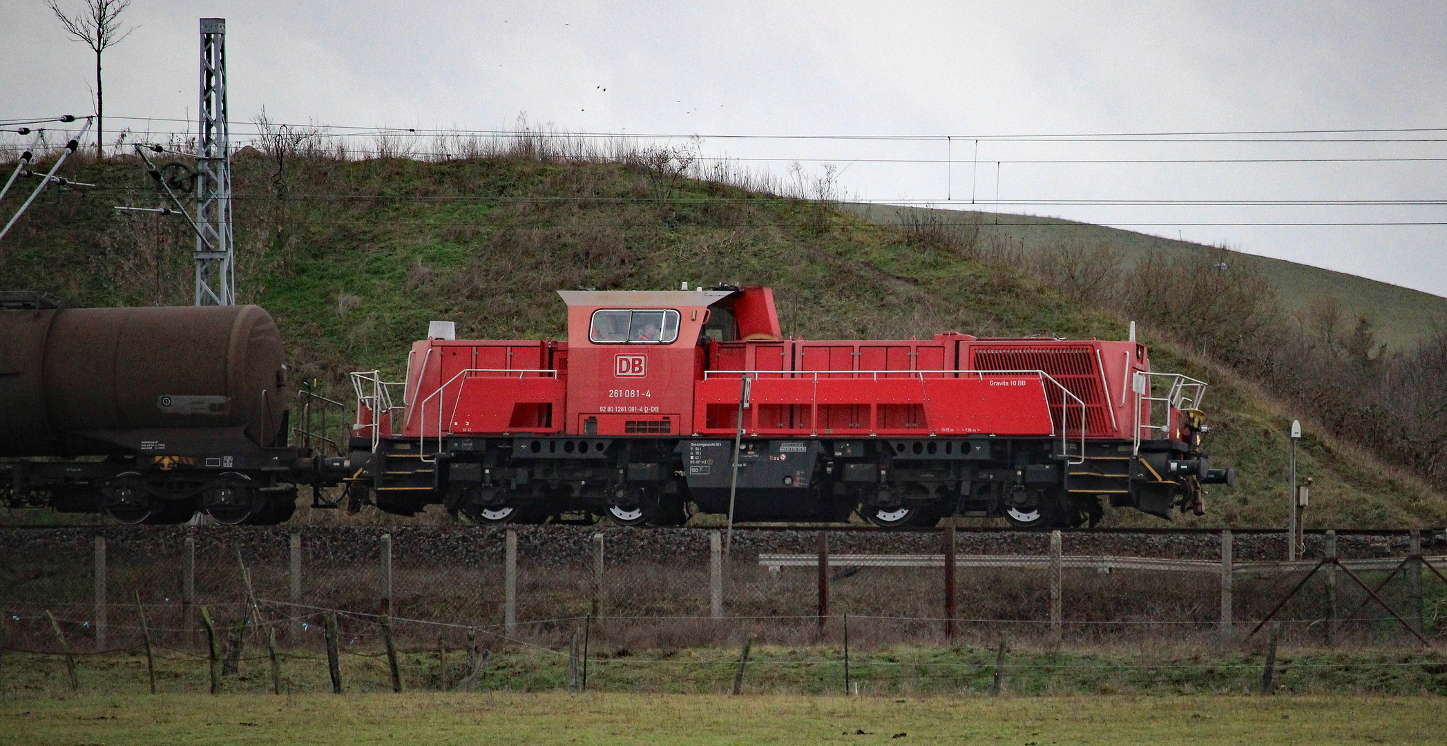 Rote Güterzuglok