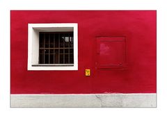 Rote Hauswand