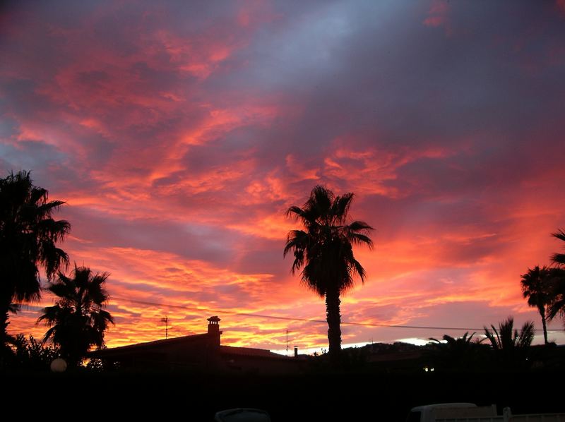 Rote Himmel in Spanien (aug 2005)