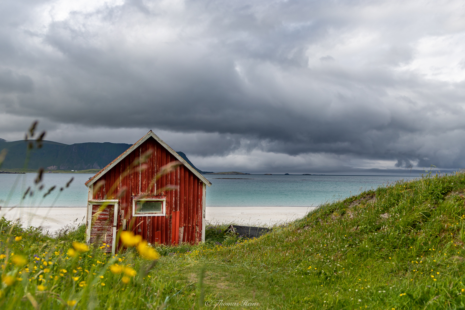 Rote Hütte am Ramberg Strand