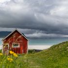 Rote Hütte am Ramberg Strand