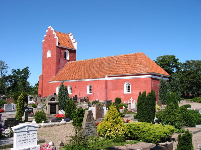 rote Kirche in Dänemark