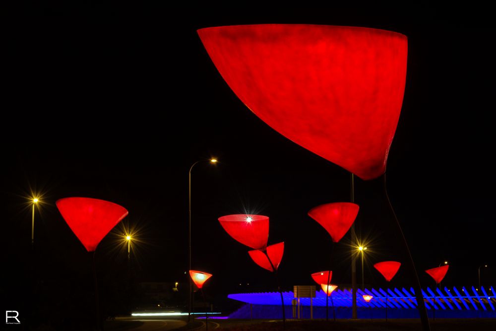 Rote Lampen