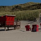 Rote Minderheit am Strand