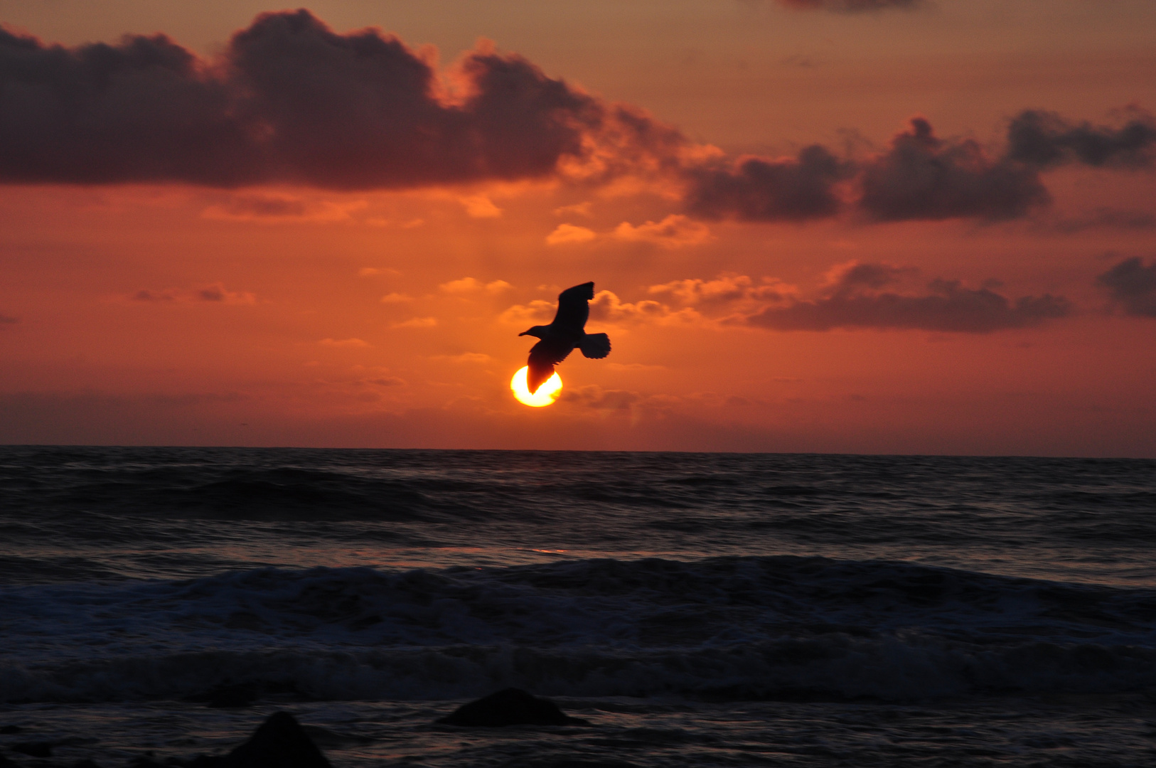 Rote Sonne über Sylt II