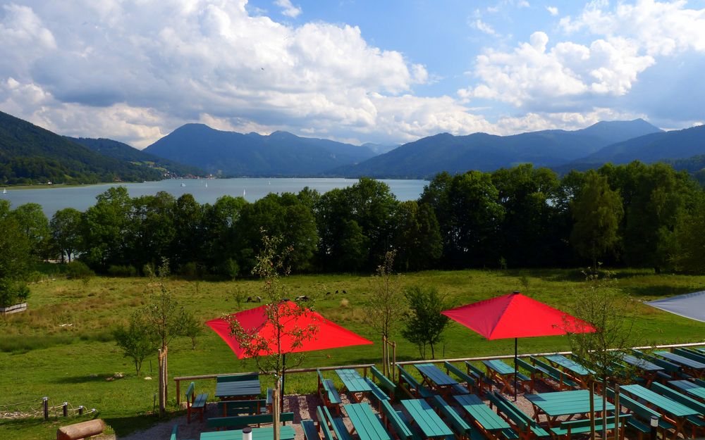 Rote Sonnenschirme °°°° Foto & Bild | deutschland, europe, bayern