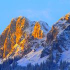 Rote Stunde auf der Gehrenspitze, Tannheimer Berge.