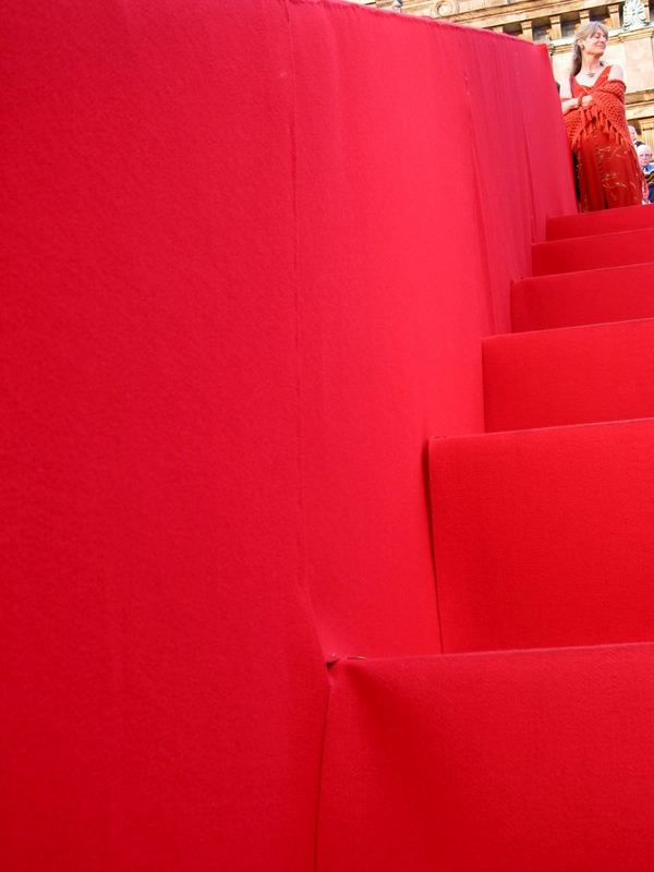 rote Treppe