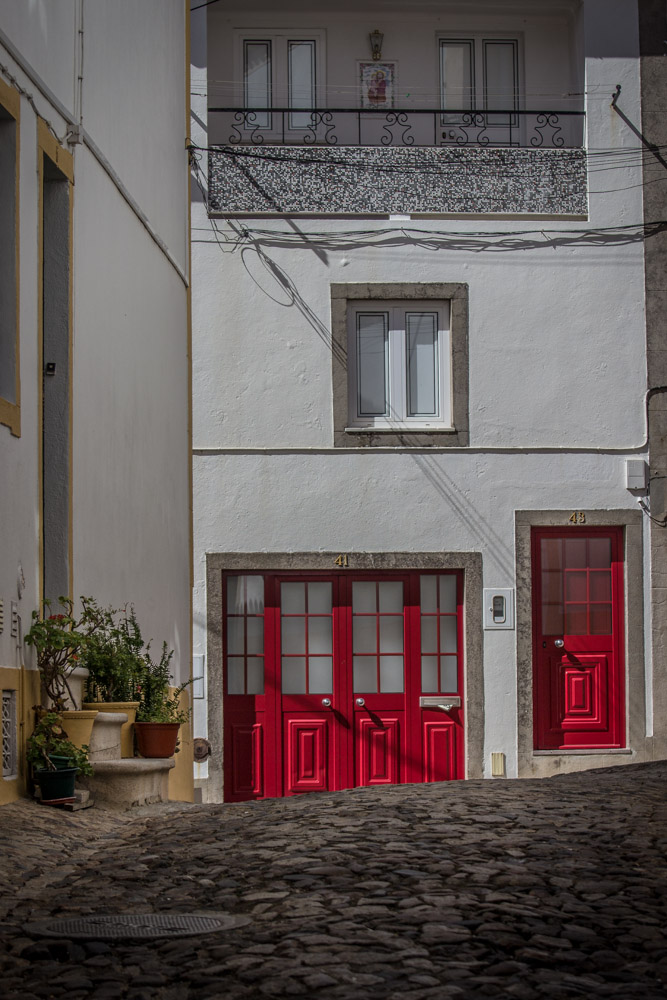 rote Tür - Portugalimpressionen