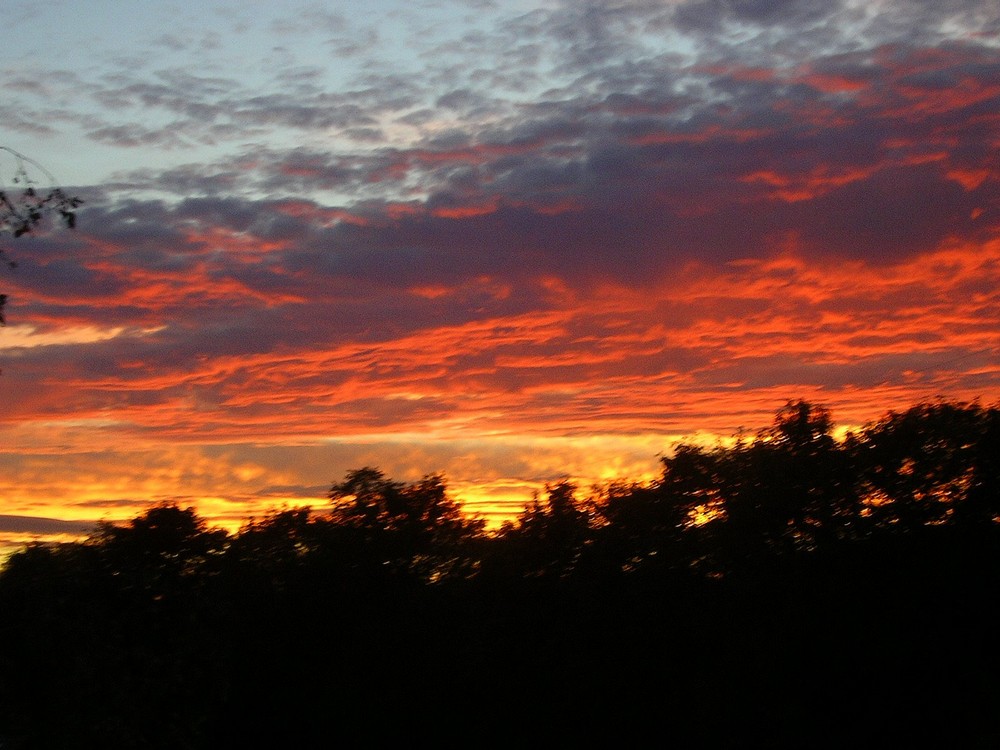 rote Wolken