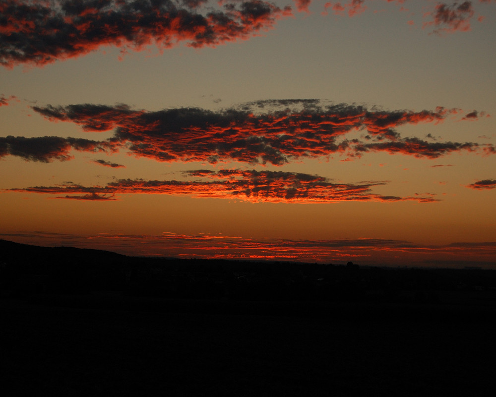 Rote Wolken