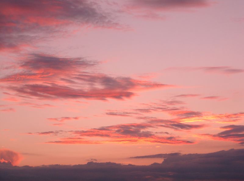 Rote Wolken