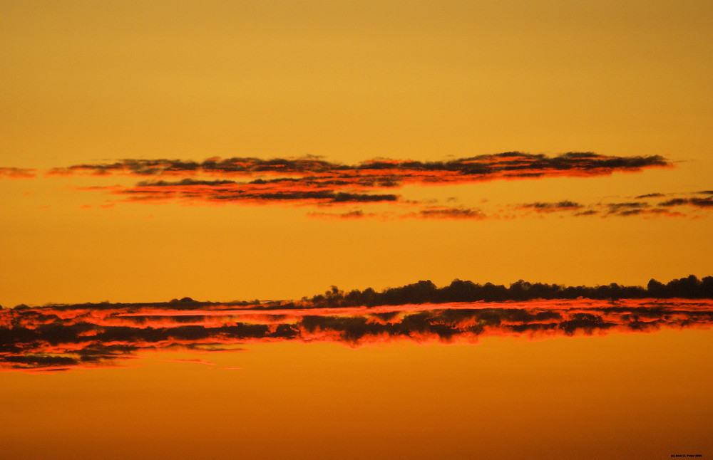 ...rote Wolken..