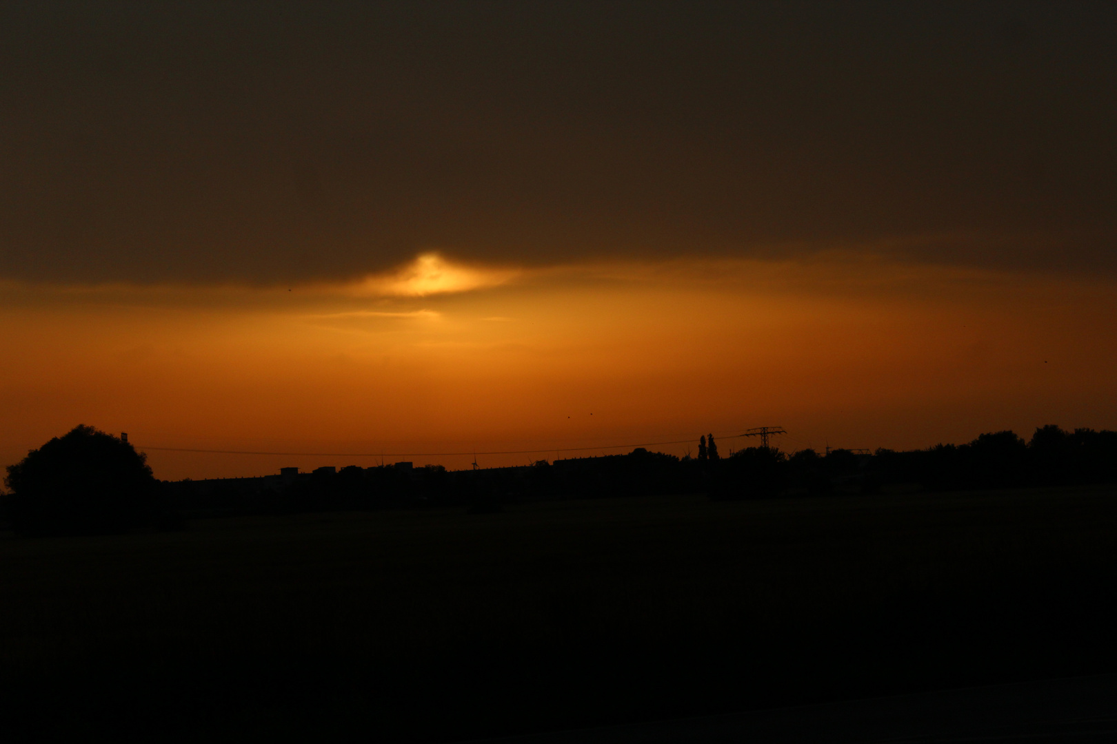 Rote Wolken