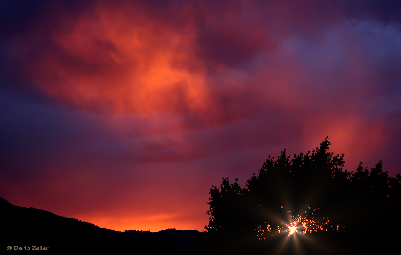 Rote Wolken