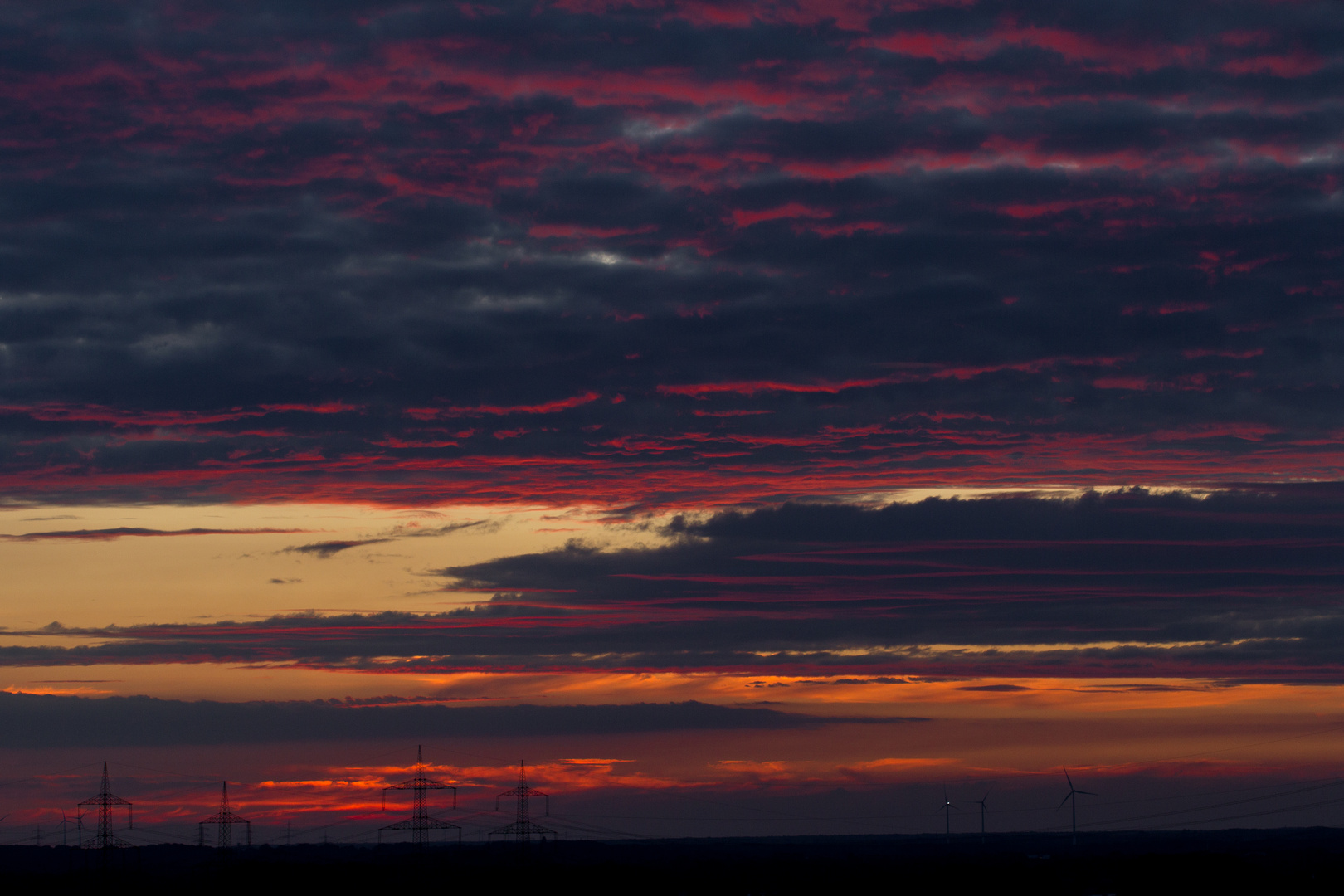 Rote Wolken