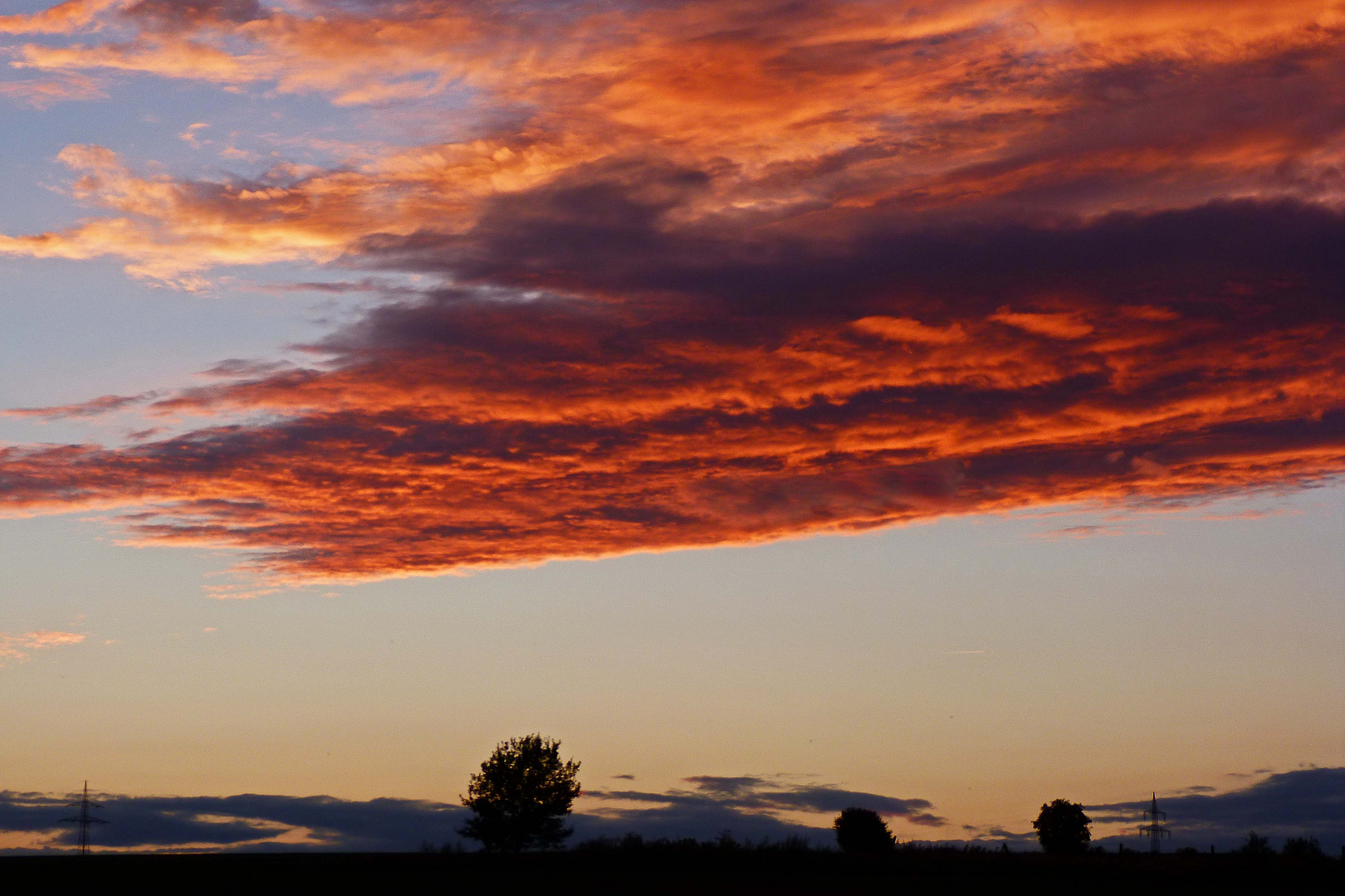 rote Wolken