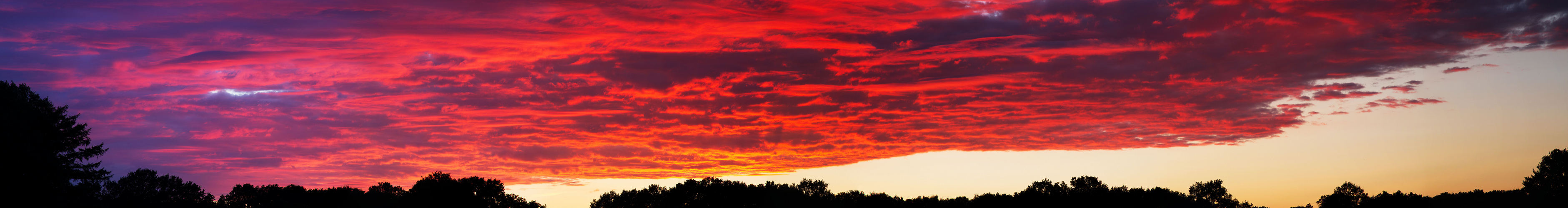 Rote Wolken...