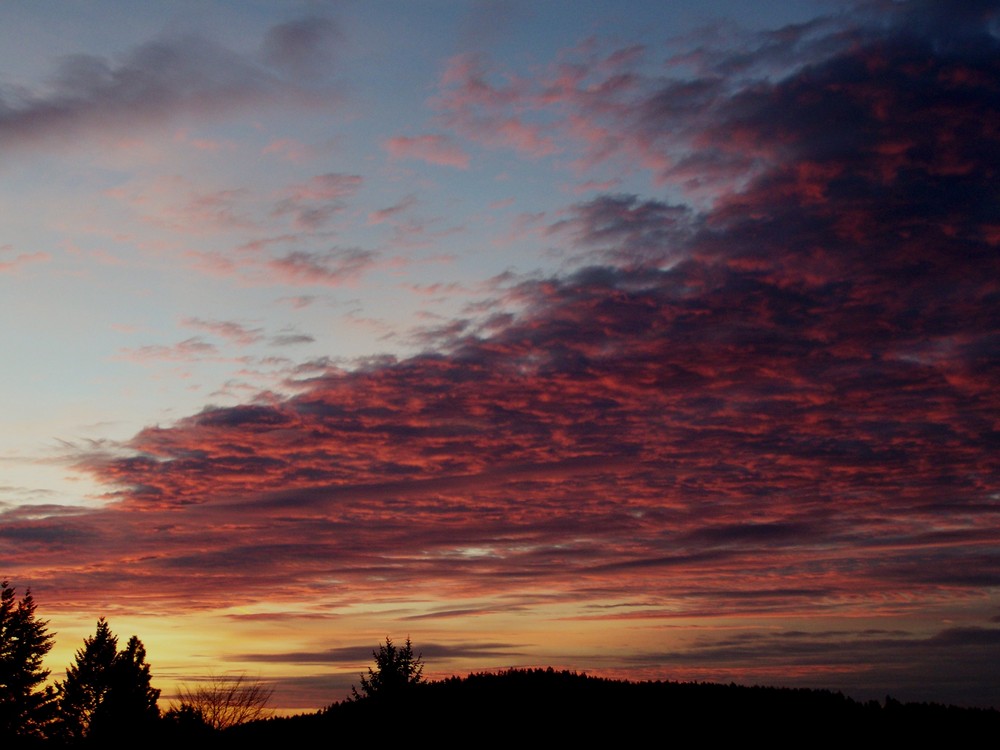 rote wolken