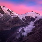 Rote Wolken am Großglockner