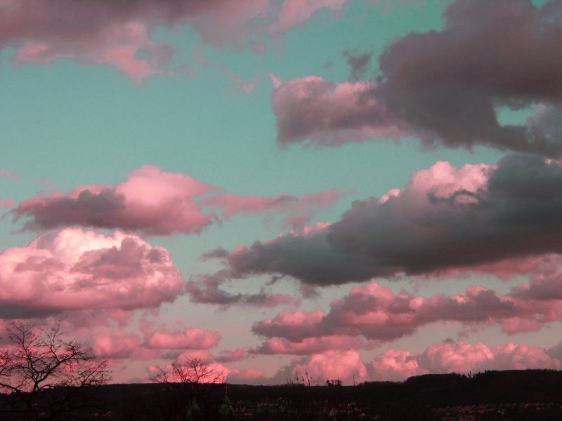 Rote Wolken