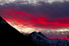 rote Wolken