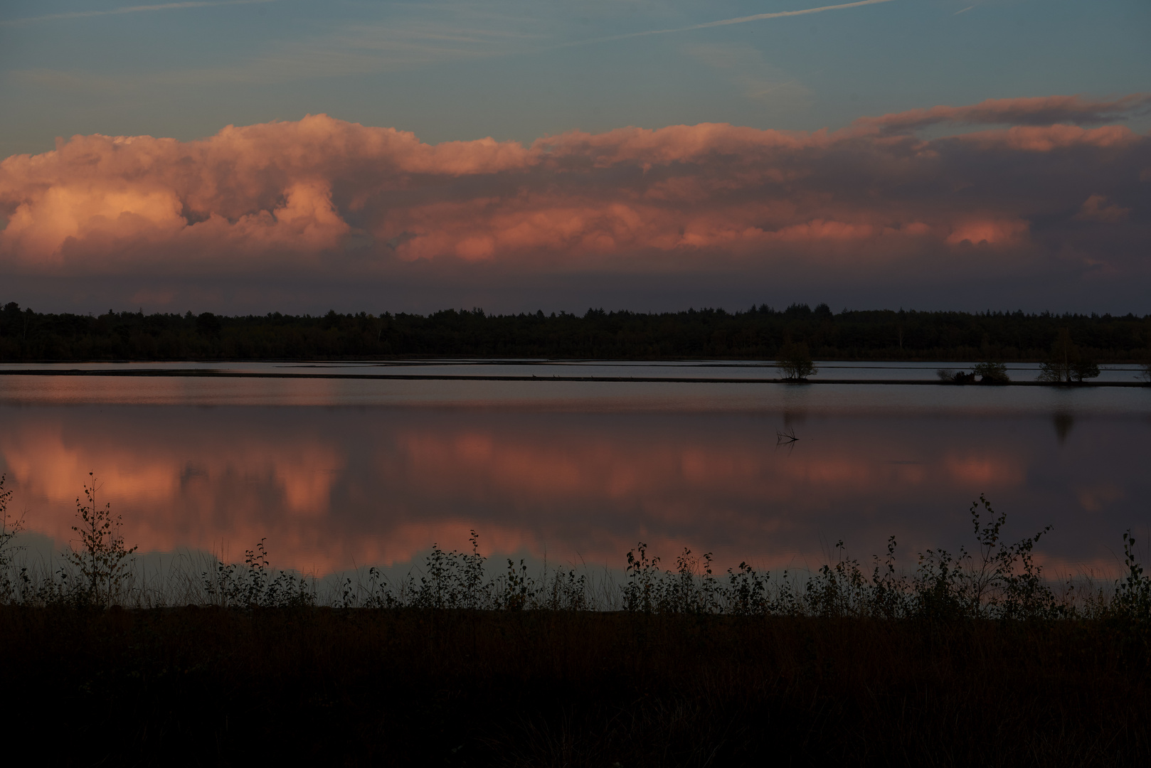 Rote Wolken im Tister Bauernmoor