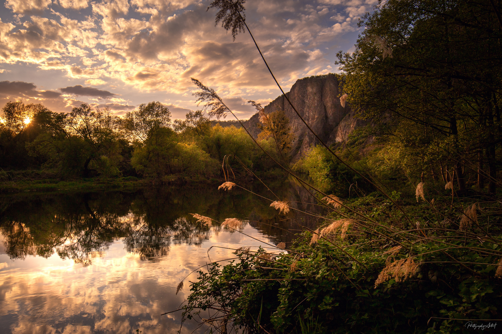 Rotefels bei Sonnenuntergang