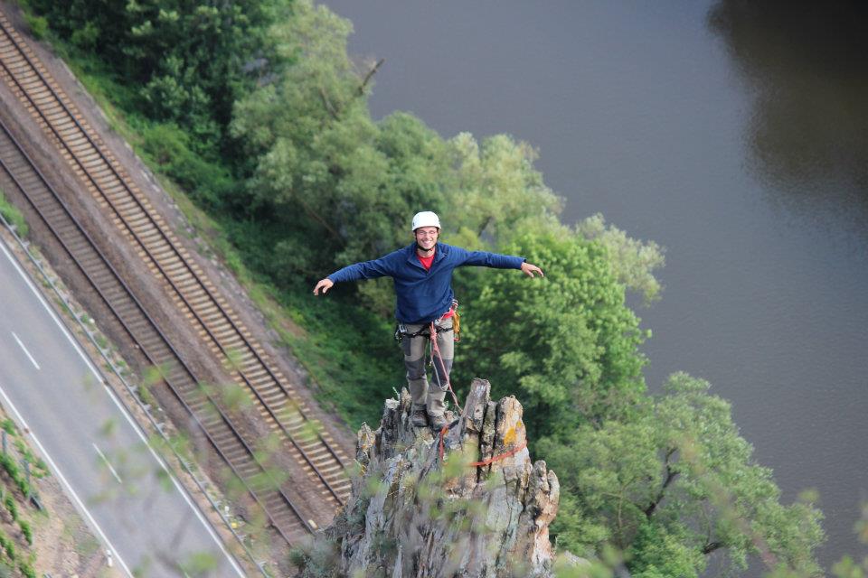 Rotenfels Glockengrat, eine runde Psyscho klettern btte