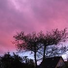 Roter Abendhimmel