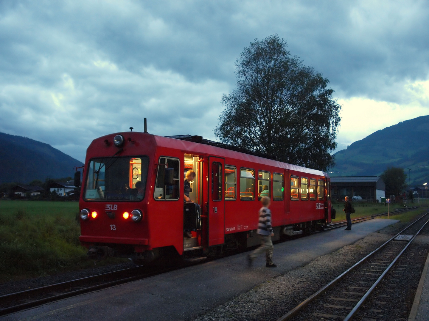 Roter Abendzug.