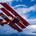 Roter Baron im Landeanflug