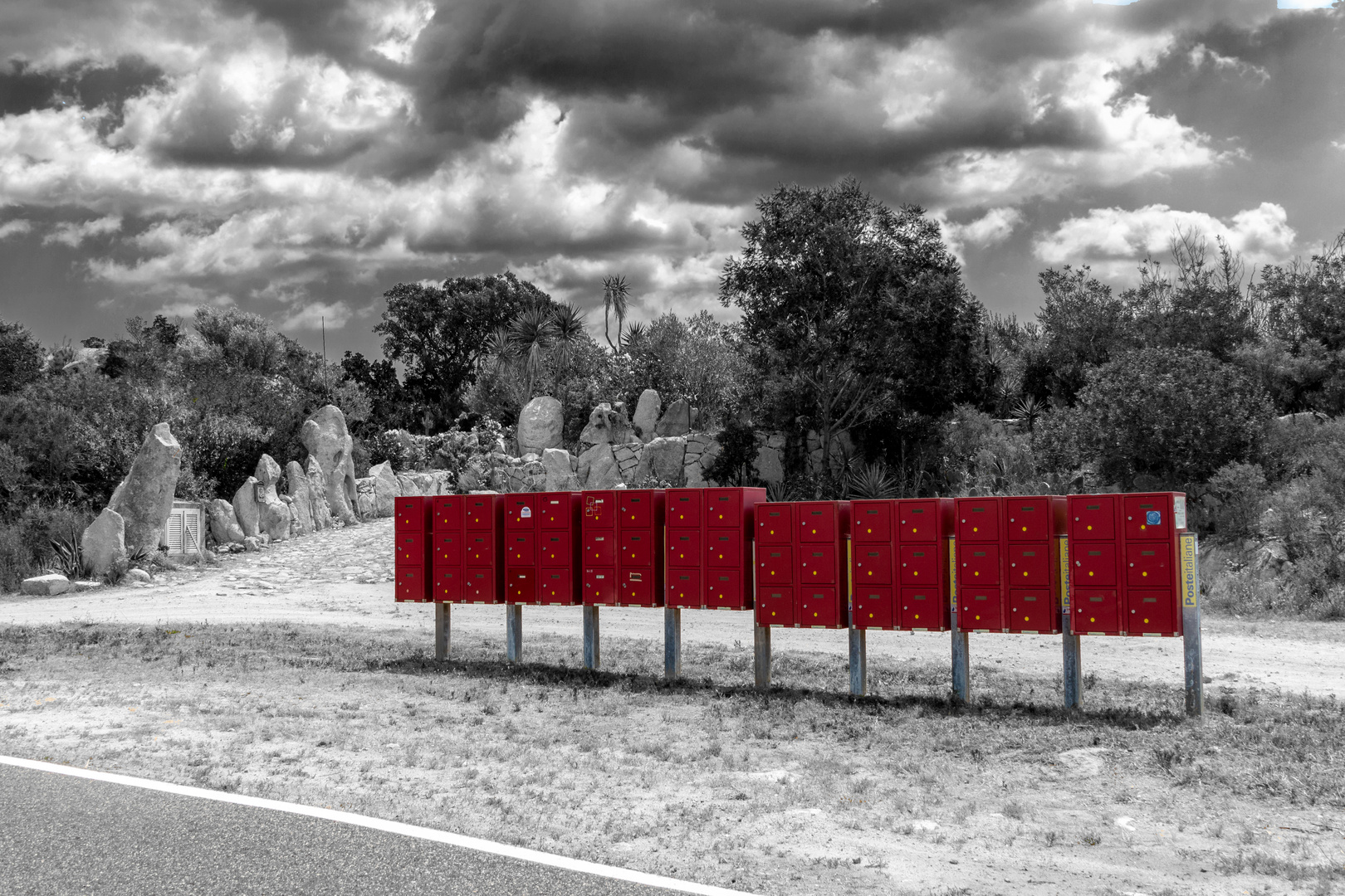 Roter Briefkasten