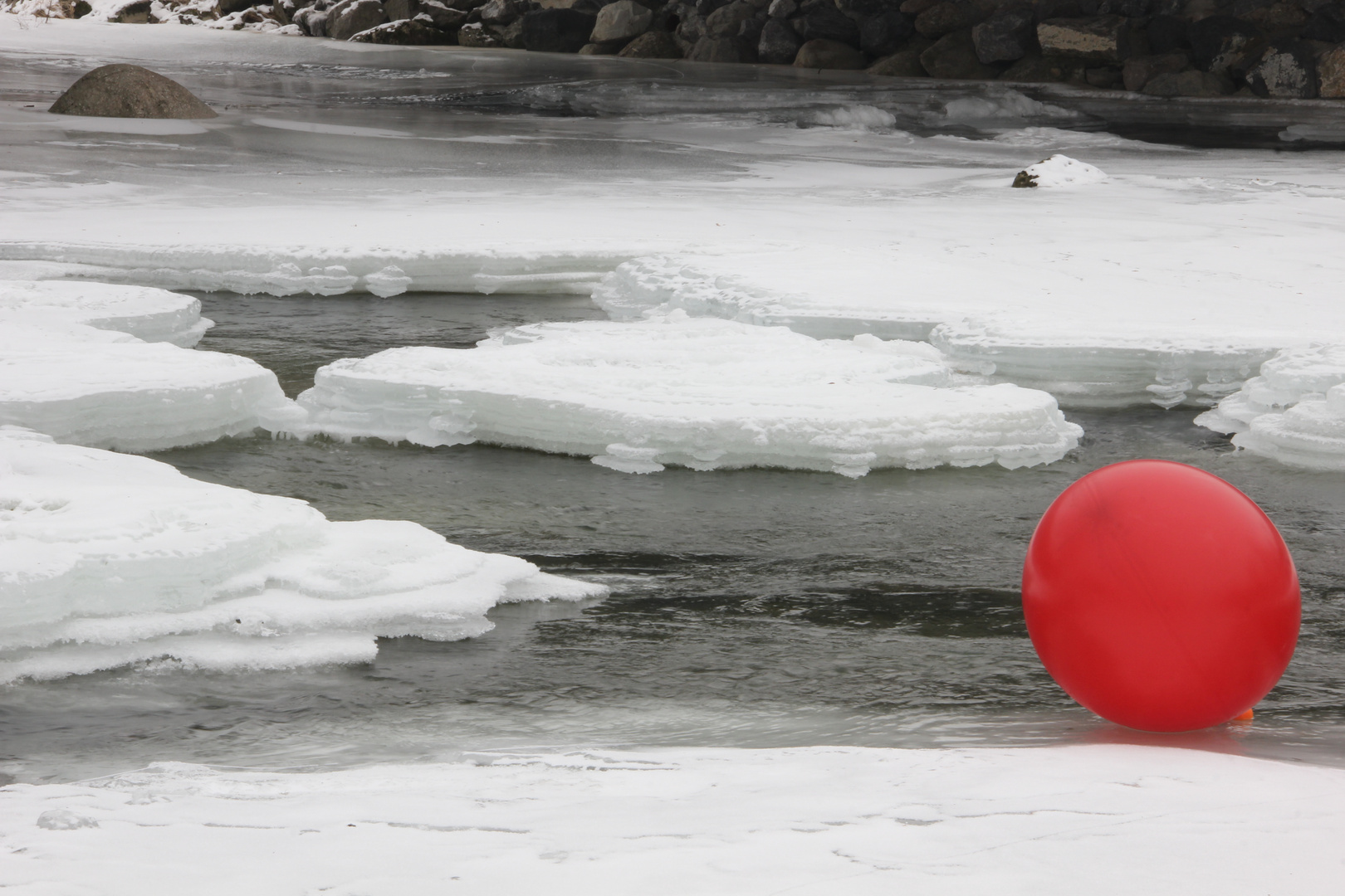 Roter Eis Ballon