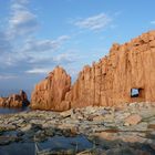 Roter Felsen vonArbatax Sardienen