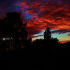 Roter Himmel über dem Rosental