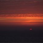 Roter Himmel vor Rügen